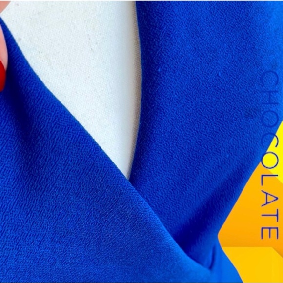 Chocolate blue romper with butterfly 🦋 detail - Picture 4 of 9